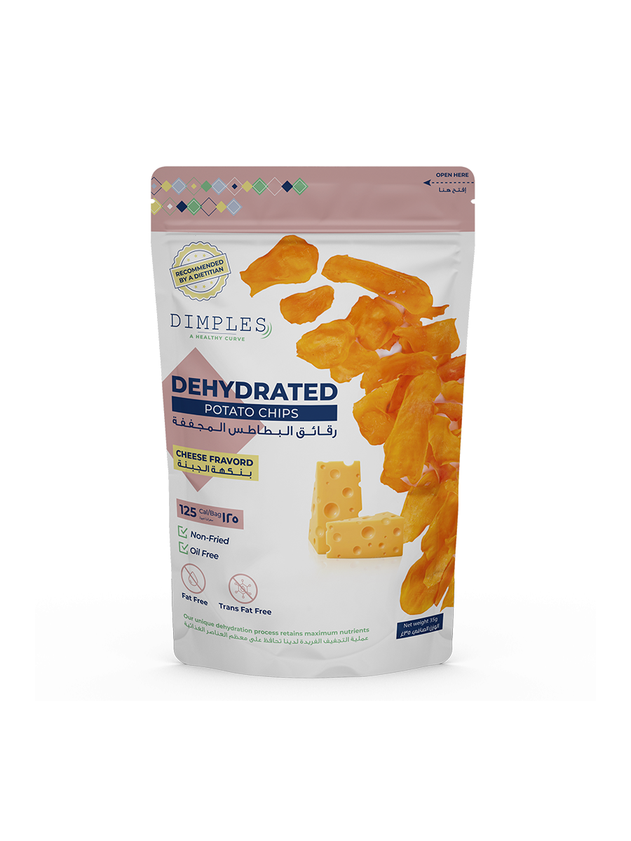 Dimples Natural Dehydrated Potato Chips Cheese Flavor